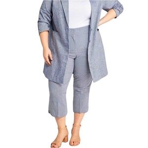 Lane Bryant The Curvy Allie Striped Crop Pants